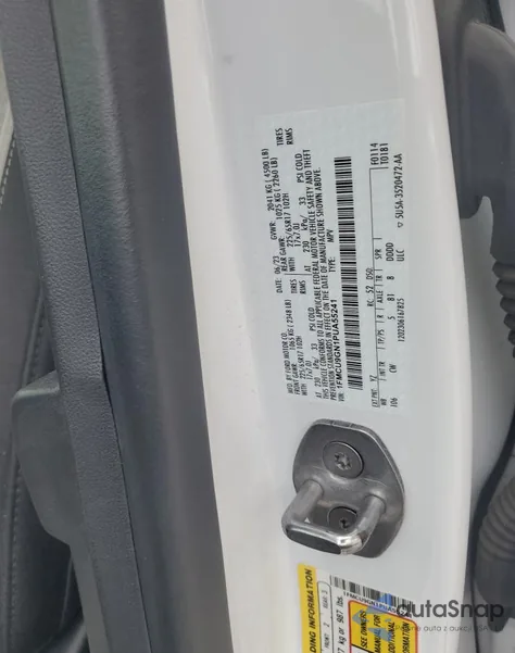 2023 Ford Escape Active z USA, uszkodzony, nr VIN 1FMCU9GN1PUA55241